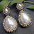 Pearl Stone Drop Earring