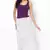 Amazing White Printed Cotton Long Skirt