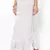 Amazing White Printed Cotton Long Skirt