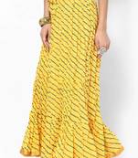 Beautiful Yellow Cotton Printed Skirt