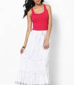 Amazing White Cotton Skirt