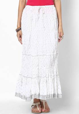 Amazing White Cotton Skirt 2