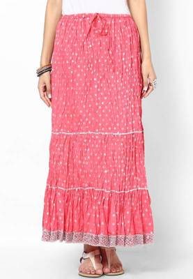 Amazing Peach Cotton Skirt 1