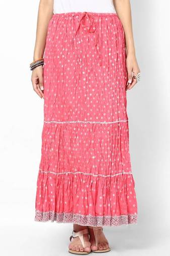Amazing Peach Cotton Skirt