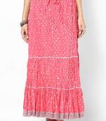 Amazing Peach Cotton Skirt