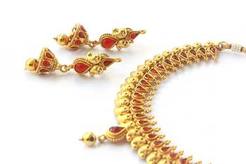 Traditional Mango Layered Teardrop Set - Red 5