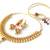 Traditional Mango Layered Teardrop Set - Red