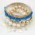 Blue Stone Pearl Bracelet Set