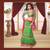 Enchanting Green Brasso Net Embroidered Lehenga Choli