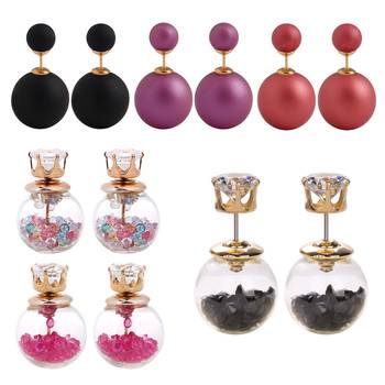 Multicolor pearl earrings 1