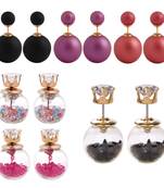 Multicolor pearl earrings