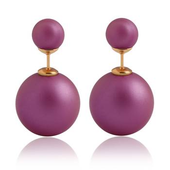 Multicolor pearl earrings 3