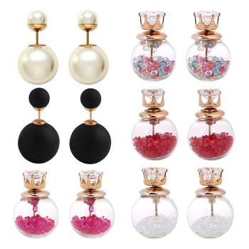 Multicolor pearl earrings 1