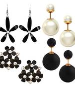 Multicolor pearl earrings