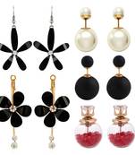 Multicolor pearl earrings