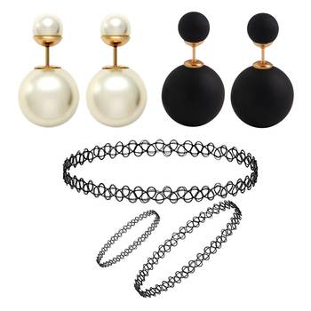 Multicolor pearl earrings 1