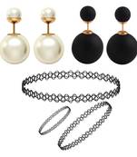 Multicolor pearl earrings