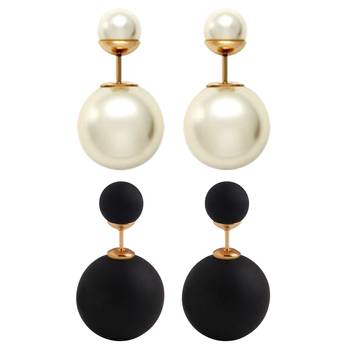 Multicolor pearl earrings 1