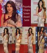 Bollywood Dreams ~ Priyanka Chopra Screen Award Saree