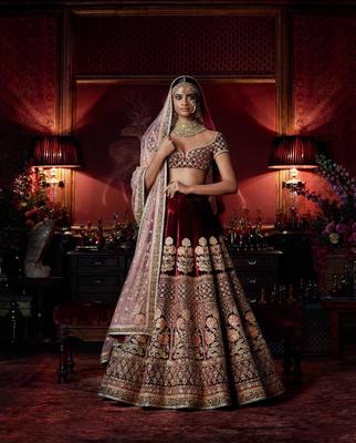 Bridal Lehenga Dark Red Store, 57% OFF 