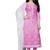 Pink embroidered cotton poly unstitched salwar with dupatta