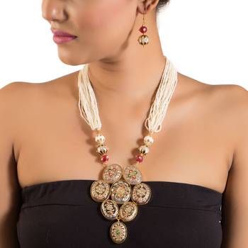 Traditional Pearl Beaded Heavy Set 1