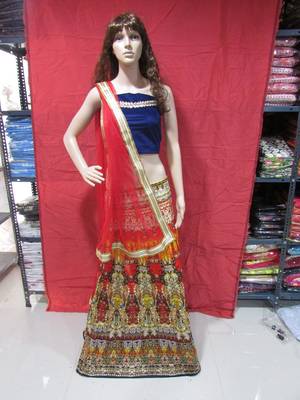 lehenga choli by kmozi (Dark orange) 7