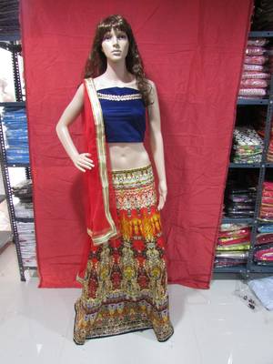 lehenga choli by kmozi (Dark orange) 9