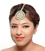 Indain Wedding Design For The Bride Occasional Wear Maang Tikka