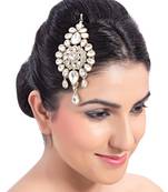 Fashionable Party Wear Designer Kundan Stone Pasa With Gold Finishing