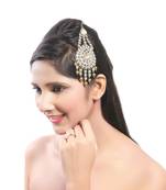 Stylish Pan Shape Designer Pasa Austrian Stone Gold Finishing