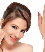 Austrian Design Bracelet Gold Finishing With Stone And Pearl