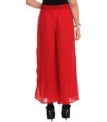Designer Red Palazzo Pants
