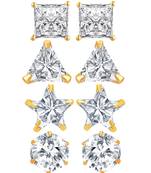 White cubic zirconia earrings