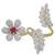 White cubic zirconia earrings