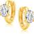 White cubic zirconia earrings