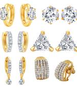 White cubic zirconia earrings