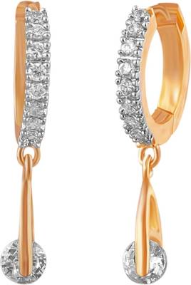 White cubic zirconia earrings 4