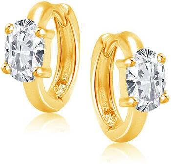 White cubic zirconia earrings 5