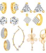 White cubic zirconia earrings