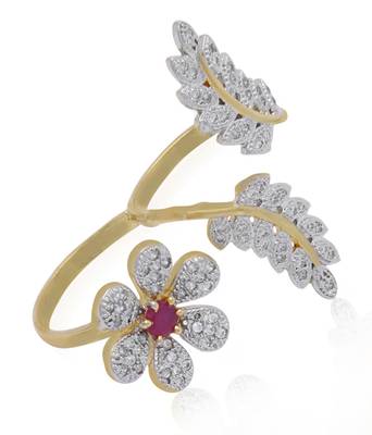 White cubic zirconia earrings 4