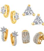 White cubic zirconia earrings