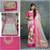 multicolor embroidered georgette saree with blouse