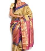Sudarshan silks Kancheepuram Pure Silk Saree-Multicolor-Silk-GBLM3-VP