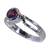 shapely Garnet 925 sterling silver Red Ring supplies