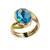glamorous Blue Topaz Copper Blue Ring supplyin