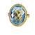 statuesque Blue Topaz Copper Blue Ring wholesalesin