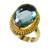 foxy Blue Topaz Copper Blue Ring supplyin