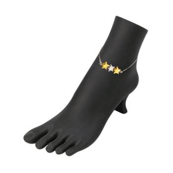 Silver crystal anklets 2