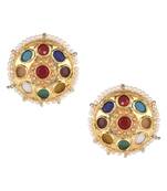 Navrattan Jadau High Quality Stud Earrings